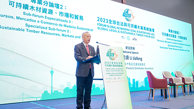 Sub-forum 2: Welcome Speech by Mr. Li Jiafeng at China Timber & Wood Products Distribution Association (CTWPDA)