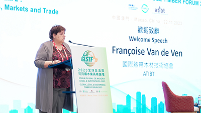 Speech by Ms. Françoise Van de Ven, President of International Tropical Timber Technical Association (ATIBT)