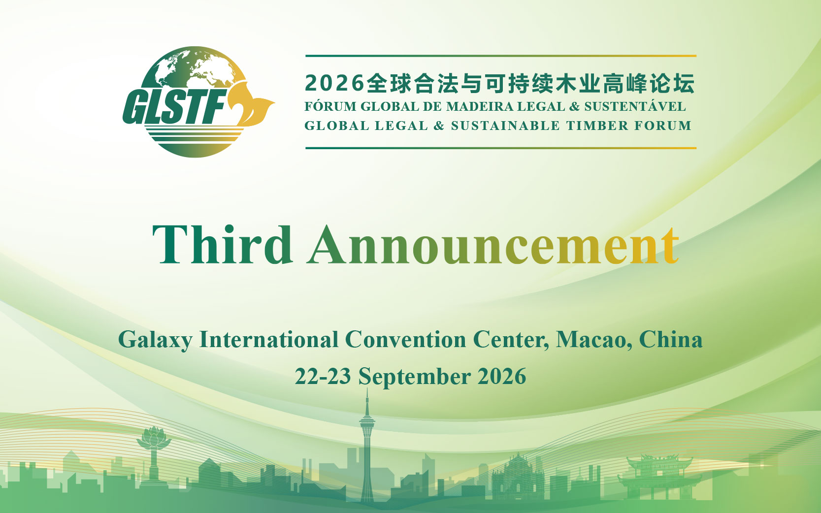 Third Announcement for Global Legal & Sustainable Timber Forum 2026